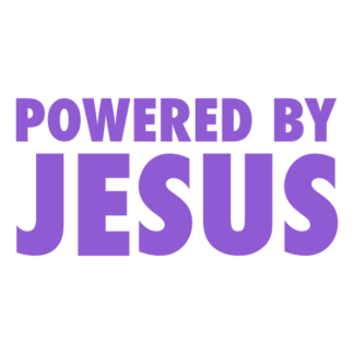 Powered By Jesus Decal (Lavender)